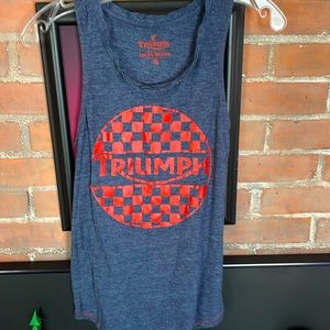 Deep blue “Triumph” tank from Lucky Brand